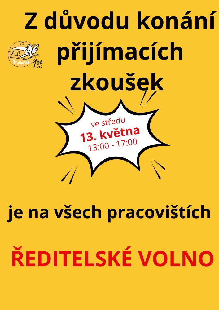 Ředitelské volno 13.5.